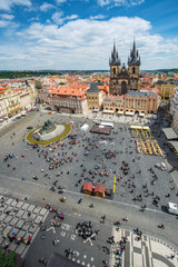 Obraz premium The Church of Mother of God before Tyn in Prague, Czech Republic.