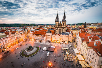 Obraz premium The Church of Mother of God before Tyn in Prague, Czech Republic.