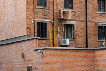 Fototapeta na wymiar Traditional Shanghainese Residential Accommodation of Typical Old Chinese Lane House.