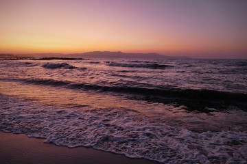 Obraz premium sunset over the sea