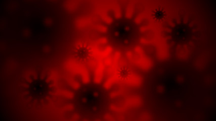 Coronavirus Covid-19 in the blood. blurred background Vector illustration. Eps10 