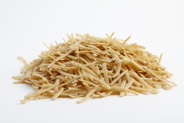 pile of vermicelli isolated on white background