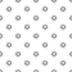 Hand drawn doodle Sun Vector Seamless pattern. Background for kids
