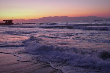 Obraz premium sunset over the sea