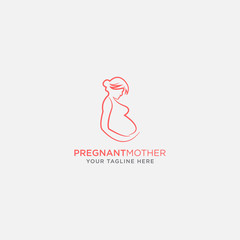 Logo Design for Pregnant Women. - Vector