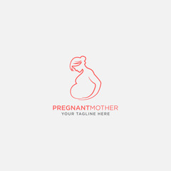 Logo Design for Pregnant Women. - Vector