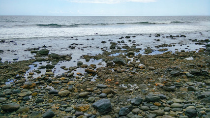 Coast at low tide in Maspalomas, Gran Canaria, Spain