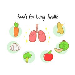 Food for Lung Vector