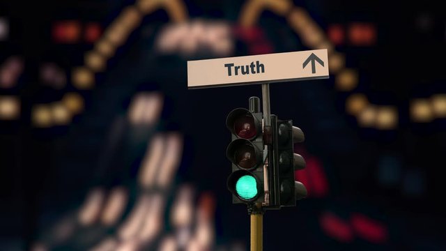 Street Sign the Way to Truth