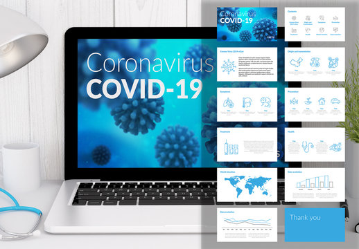 COVID-19 Infographic Presentationlayout