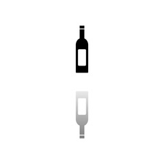 Wine Bottle icon flat
