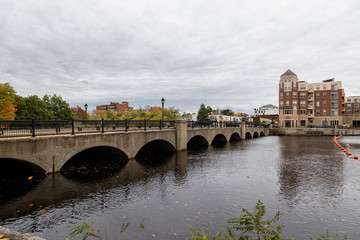 Fototapeta premium A Beautiful Fall Afternoon in Massachusetts