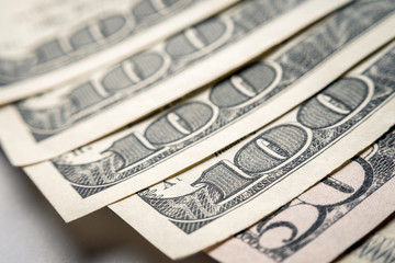 A lot of American money, US dollars, are in the form of a fan. Horizontal frame