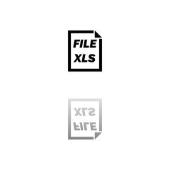 XLS File icon flat