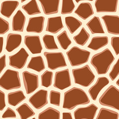 Seamless orange pattern giraff skin animal trend