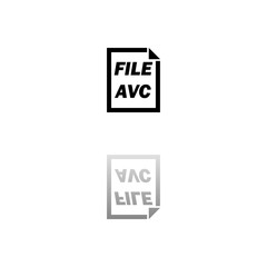 AVC File icon flat