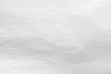White crumpled paper abstract background texture