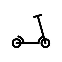 Scooter outline icon isolated. Symbol, logo illustration for mobile concept and web design.