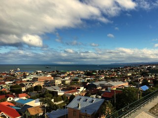 panoramic view of city of Punta Arenas
