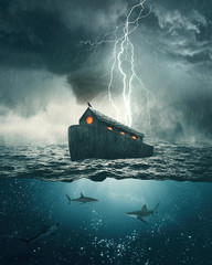 Noah's Ark Bible story art