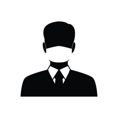 man wearing face mask vector icon.  protective masks. virus,  covid 19, pandemic protect sign
