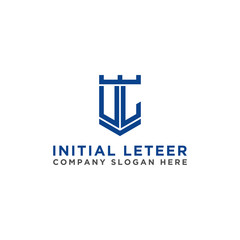 logo design inspiration for companies from the initial letters of the UL logo icon. -Vector