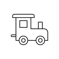 Train toy, baby icon. Simple line, outline vector elements of child for ui and ux, website or mobile application