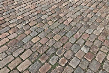 Granite stone pavement