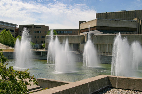 Ithaca Collele Fountain 2