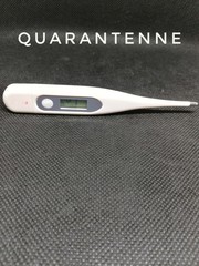 thermometer on white background pandemic Corona virus 