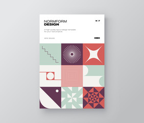 Postmodern Design Vector Cover Mockup