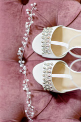 wedding shoes bride white shoes