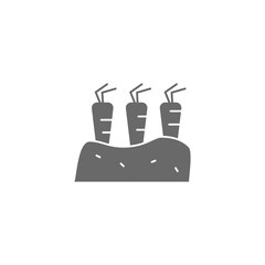 Carrots, farming icon. Simple vector agriculture icons for ui and ux, website or mobile application