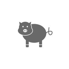 Pig, animal icon. Simple vector agriculture icons for ui and ux, website or mobile application