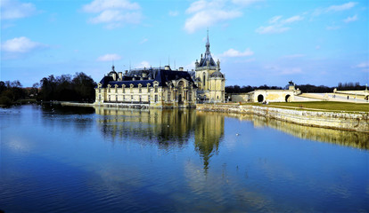 Fototapeta na wymiar Chateau de Chantilly - Oise - Hauts de France - France
