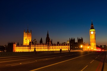 Fototapeta na wymiar Big Ben and the House of parliament at Night