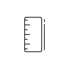 Ruler icon. Simple line, outline vector elements of design tools for ui and ux, website or mobile application