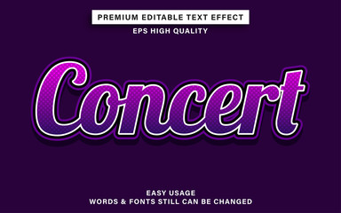 concert text effect