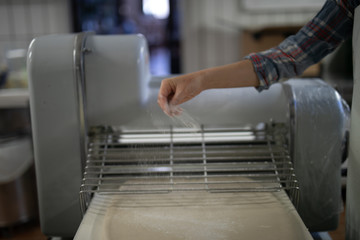 homemade pasta in the farmhouse
