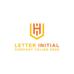 logo design inspiration for companies from the initial letters of the VH logo icon. -Vector