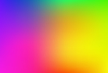 Gradient mesh blurred background in soft rainbow colors.