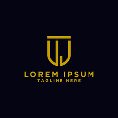 logo design inspiration for companies from the initial letters of the VJ logo icon. -Vector