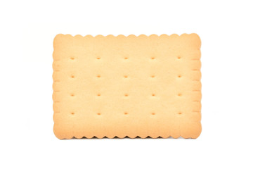 Sweet biscuit, tea cookie - isolated on the white backround