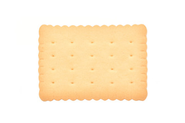 Sweet biscuit, tea cookie - isolated on the white backround