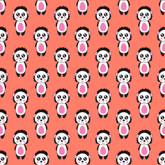Seamless pattern cute porcupine cartoon.vector and illustration - 332477173
