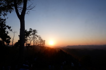 Obraz na płótnie Canvas sunset , Nam Nao , Thailand