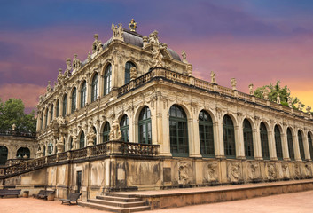 Fototapeta premium Zwinger palace, art gallery and museum in Dresden, Germany.