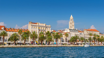 Split city, Croatia. Region of Dalmatia. UNESCO World Heritage Site. Diocletian Palace.