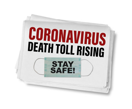 Coronavirus newspaper headline