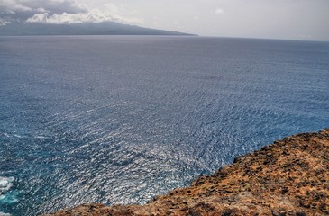 Call open waters of the Atlantic off the coast of Djeu, an Islet in the republic of Cabo Verde